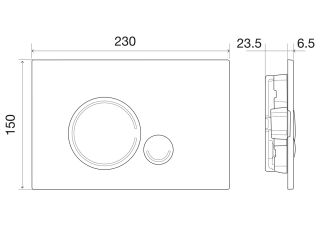 Кнопка смыва BelBagno SFERA CZR/BB-SR-GM, цвет-оружейная сталь